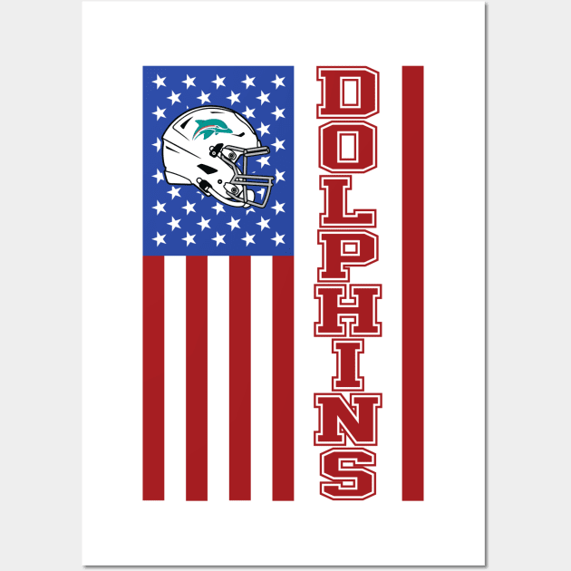 Dolphins Football Team Wall Art by Cemploex_Art